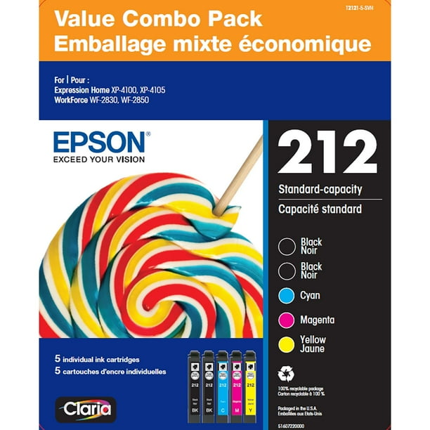 Epson T212 Claria Ink, Black/Cyan/Magenta/Yellow - Samsclub.com