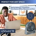 thumbnail image 4 of Lasko Whirlwind Tilt 12" Table Fan with Wall-Mount Option, Choose Color, 4 of 11