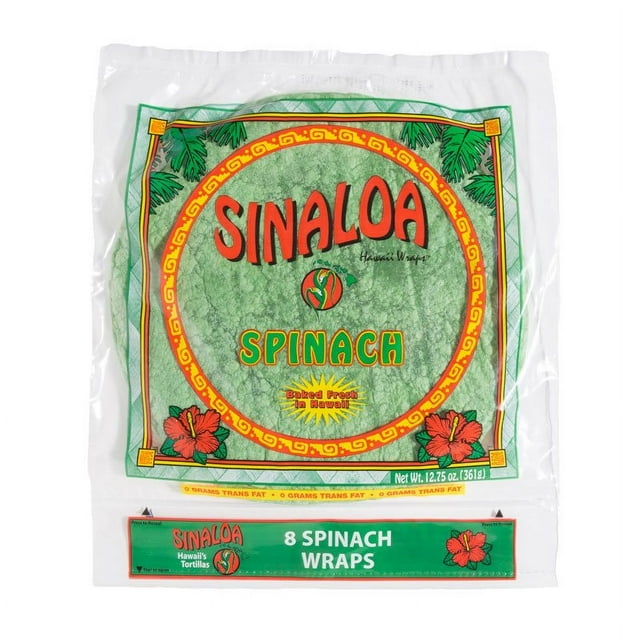 Sinaloa Spinach Tortillas 12.75 oz., 2 pk.
