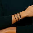 thumbnail image 7 of High Polished Hollow Bangle Bracelet in 14K Gold, 7 of 8