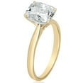 thumbnail image 2 of Cushion Cut Solitaire Diamond Ring in 18K Gold, 2 of 3