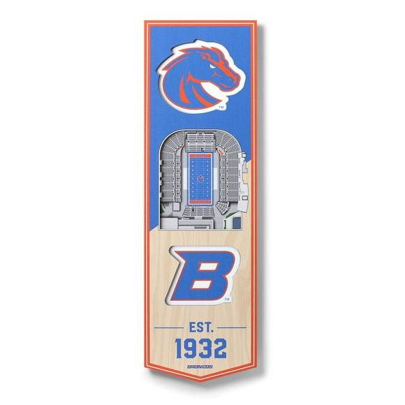 YouTheFan NCAA 3D Stadium View 6x19 Banner, Assorted Teams