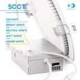 thumbnail image 7 of 4 In & 6 in 5CCT Selectable 9W 750 LM Slim LED Light Downlight Kit 12 Pack, 7 of 9