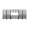 thumbnail image 1 of Seville Classics UltraHD 12-Piece Steel Garage Cabinet Storage Set with Rolling Workbench, 18 Feet Wide, 1 of 18