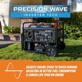 thumbnail image 2 of 12,500/10,000-Watt Tri Fuel Electric Start Inverter Generator with 458CC Engine OHV Engine, 2 of 8
