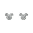 thumbnail image 1 of Disney Diamond Earrings in 14K White Gold, 1 of 5