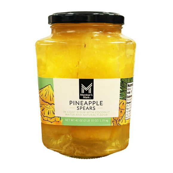 Member's Mark Pineapple Spears in Coconut Water, 42 oz.