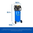 thumbnail image 8 of Goodyear 26 Gallon 175 PSI Super Quiet Oil Free Electric Vertical Air Compressor, 8 of 10
