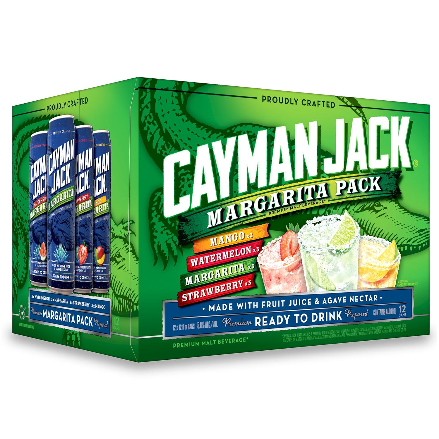 Cayman Jack Margarita Variety Pack, 12 can, 12 pk