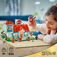 thumbnail image 2 of LEGO Disney Lilo and Stitch Beach House Building Toy, 834 pc., 2 of 6