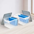 thumbnail image 3 of Storex File Tote, Set of 2, Clear/Gray, 3 of 6