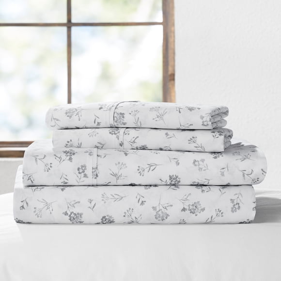 Member's Mark 300-Thread-Count 100% Organic Cotton Printed Sheet Set, Assorted Sizes
