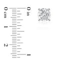 thumbnail image 4 of Lab Created 2.00 CT. T.W. Fancy Cut Diamond Stud Earrings in 18K Gold, 4 of 7