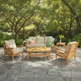 thumbnail image 1 of Cambridge Casual Catalina Teak Sofa Set, 5pc, 1 of 12