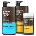 thumbnail image 1 of Every Man Jack Sandalwood & Coconut Vanilla Body Wash and Deodorant Kit, 1 of 7