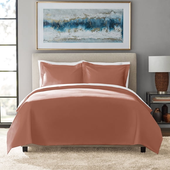 Member's Mark 700-Thread-Count Solid Egyptian Cotton Duvet Cover Set, Assorted Sizees