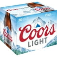 thumbnail image 1 of Coors Light American Light Lager Beer, 12 fl. oz. bottle, 20 pk., 1 of 8
