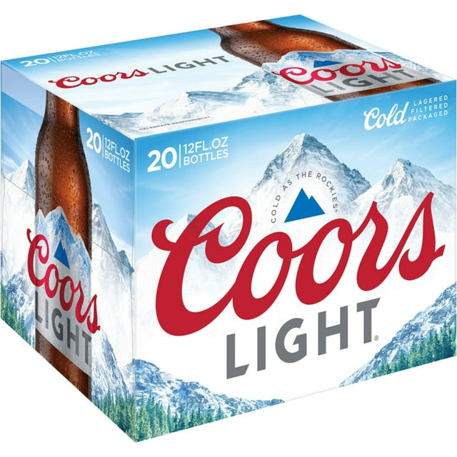 Coors Light American Light Lager Beer, 12 fl. oz. bottle, 20 pk.