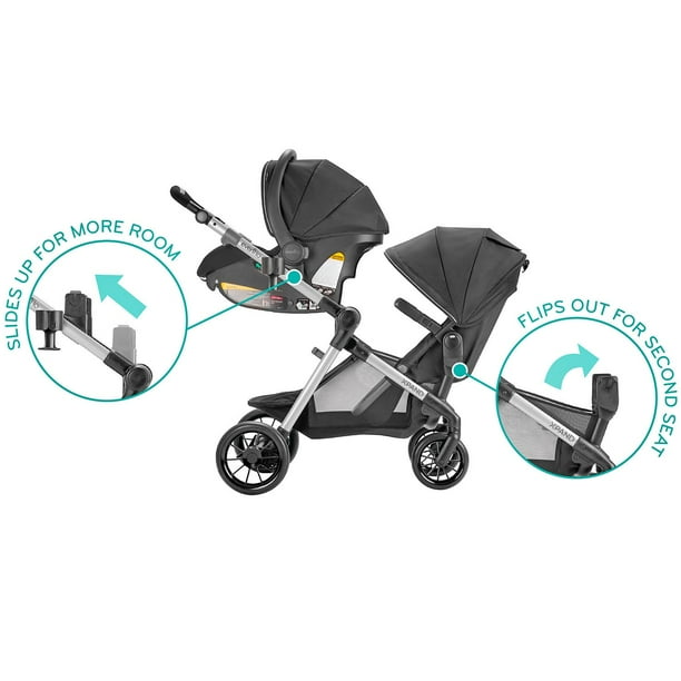 Evenflo Pivot Xpand Travel System with SafeMax Infant Car Seat