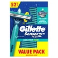 thumbnail image 9 of Gillette Sensor2 Plus Lubrastrip Pivoting Head Disposable Razors, 52 ct., 9 of 10