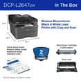 thumbnail image 7 of Brother Wireless Monochrome All-in-One Laser Printer with Higher Yield Ink, DCP-L2647DW, 7 of 8