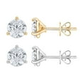 thumbnail image 1 of Round Cut Diamond Martini Set Stud Earrings in 14K Gold, 1 of 8