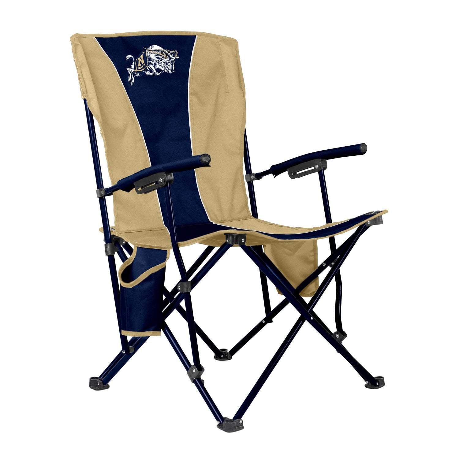 Logo Brands Navy Midshipmen Hard Arm Chair