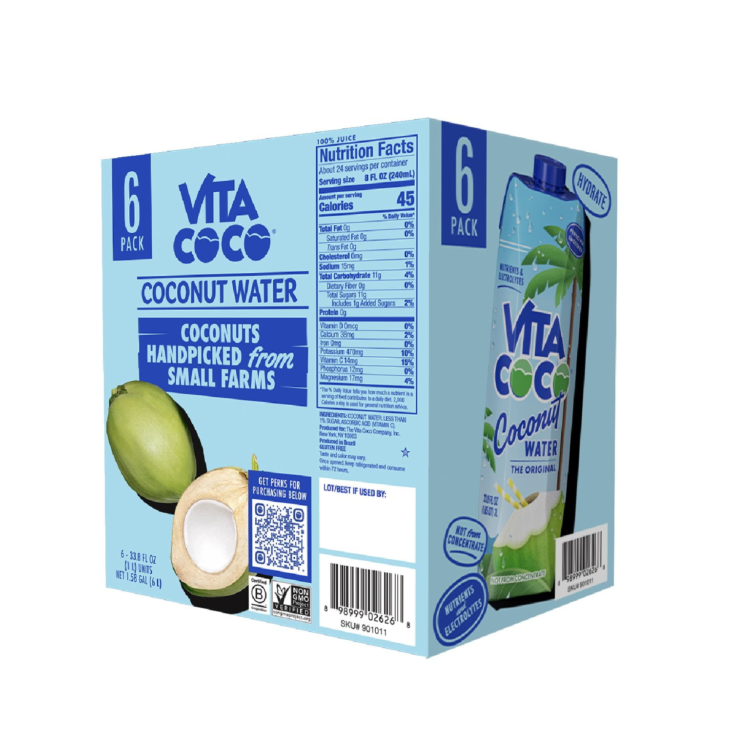 Vita Coco Original Coconut Water 1L, 6 pk. - Samsclub.com