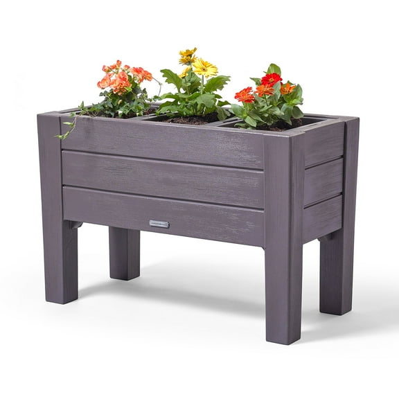 Step2 Lakewood Dark Cedar Raised Planter