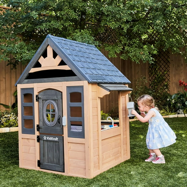 KidKraft Windsong Chalet Wooden Outdoor Playhouse
