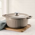 thumbnail image 8 of Tramontina 7-Qt Fluted Enameled Cast Iron Dutch Oven, 8 of 8