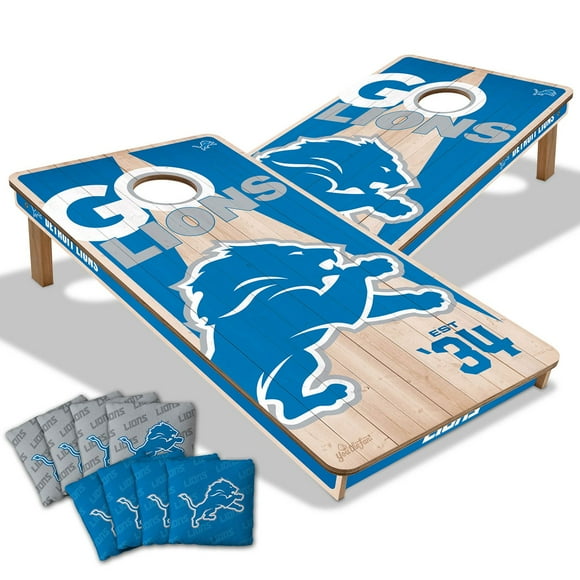 YouTheFan Detroit Lions 2'x4' Cornhole Board Set