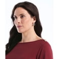 thumbnail image 9 of Rafaella Women's 3/4 Sleeve Boatneck Top, 9 of 11