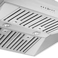thumbnail image 5 of Forno Orvieto Wall Mount Range Hood In Stainless-Steel with Baffle Filters & Chimney, 5 of 9