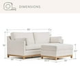 thumbnail image 8 of details by Becki Owens Freesia Upholstered Sofa and Storage Ottoman, 8 of 10