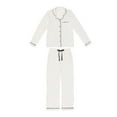 thumbnail image 7 of DreamMark Women's 2-Piece Notch Collar Pajama Set, 7 of 11