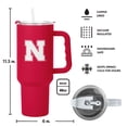 thumbnail image 5 of Logo Brands Nebraska Cornhuskers Tumbler Set, 5 of 5