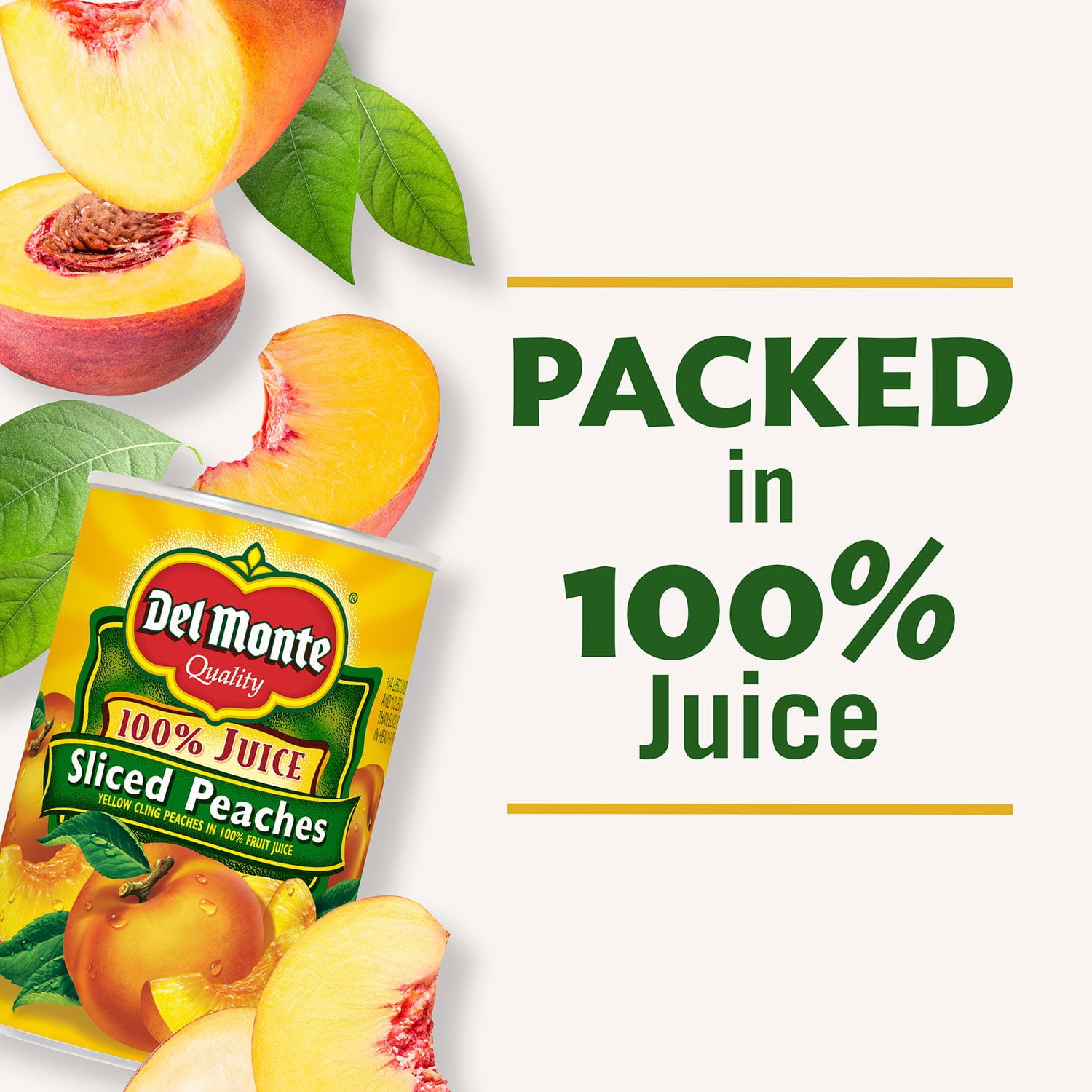 Del Monte Sliced Peaches in 100% Juice, 15 oz., 6 pk. - Samsclub.com