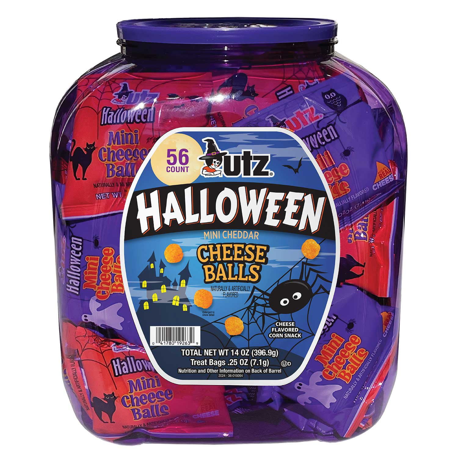 Utz Halloween Mini Cheese Balls, 56 ct. - Samsclub.com