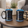 thumbnail image 4 of Logo Brands Miami Marlins 14oz Relief Mug Set, 4 of 4