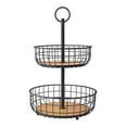 thumbnail interactive-video image 1 of Member's Mark 2-Tier Wire Basket Stand, Assorted Colors, 1 of 6