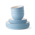thumbnail image 1 of Member's Mark 12-Pieces Stoneware Two-Tone Dinnerware Set, 1 of 4