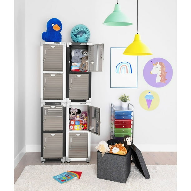 Seville Classics UltraHD 4-Door Stackable Locker Cabinets, 15