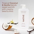 thumbnail image 2 of Native Nourish Body Wash, Vanilla Pack, 34 fl. oz., 2 pk., 2 of 9