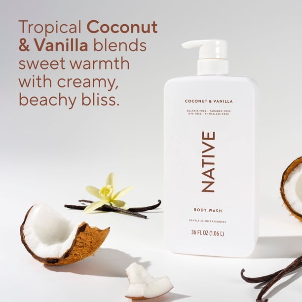 Native Nourish Body Wash, Vanilla Pack, 34 fl. oz., 2 pk