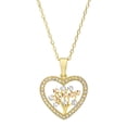 thumbnail image 1 of Tri-Color Heart Pendant With Tree Of Life Design in 14K Gold, 1 of 6