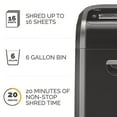thumbnail image 5 of Fellowes - Powershred 79Ci 100% Jam Proof Medium-Duty Cross-Cut Shredder -  16 Sheet Capacity, 5 of 8