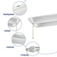 thumbnail image 3 of Westinghouse 4' 6000 Lumen LED Shop Light, White Finish, 3 of 9