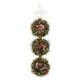 thumbnail image 2 of Member's Mark Pre-Lit 3 Wreath Door Hanger, 2 of 5