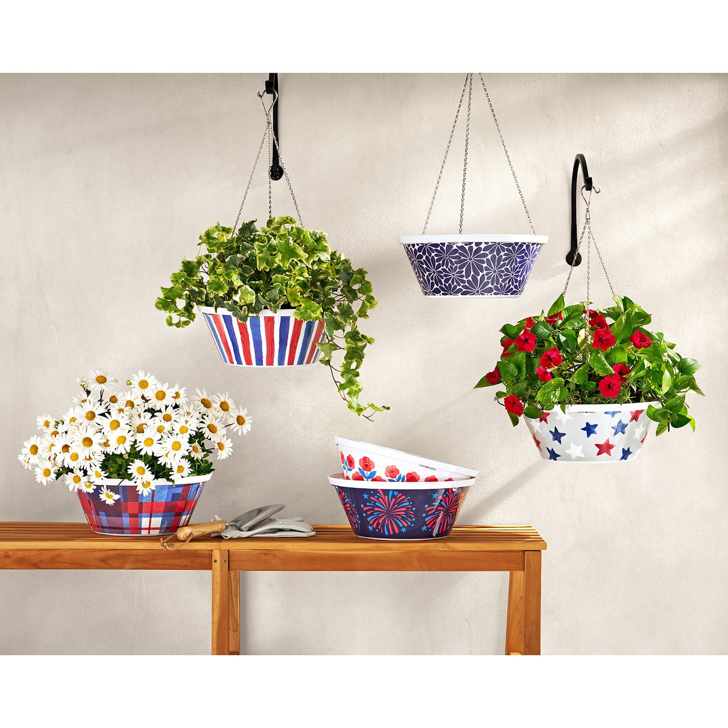 Member's Mark 14'' Hanging RPET Flowe...
